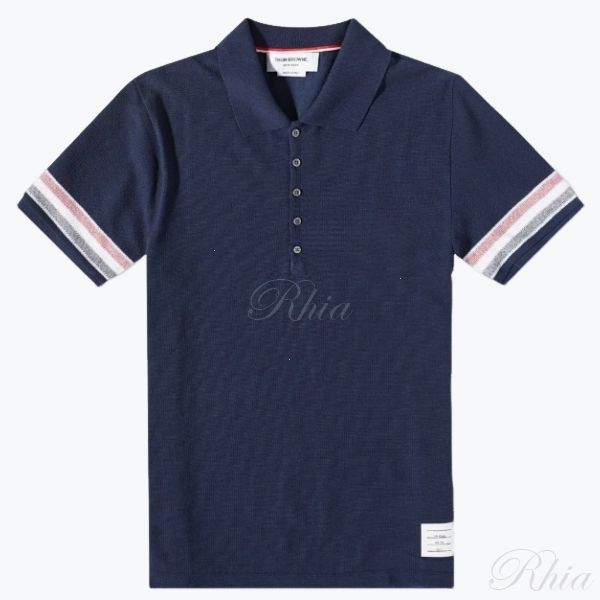 톰브라운 폴로 티셔츠 MJP169AJ0046415 Blue